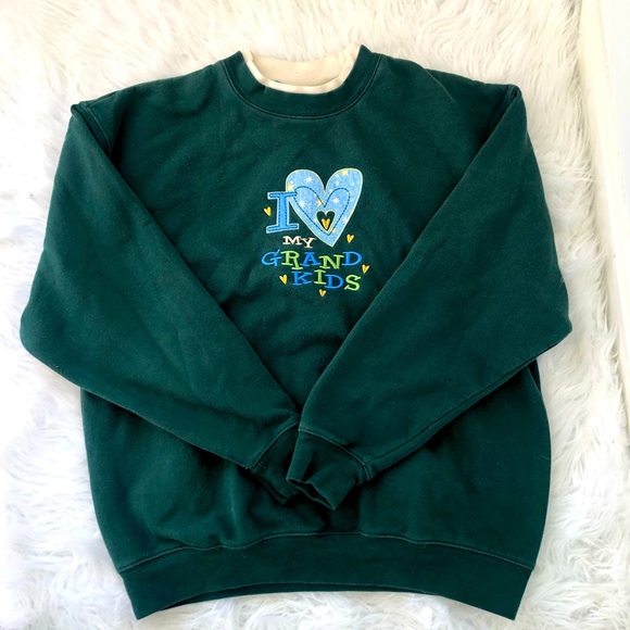 Vintage M & C sports wear green sweatshirt. Size L. - Picture 1 of 6